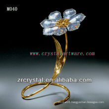 K9 Gold Plated Crystal Flower